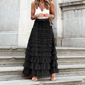 Elegant pleated skirt