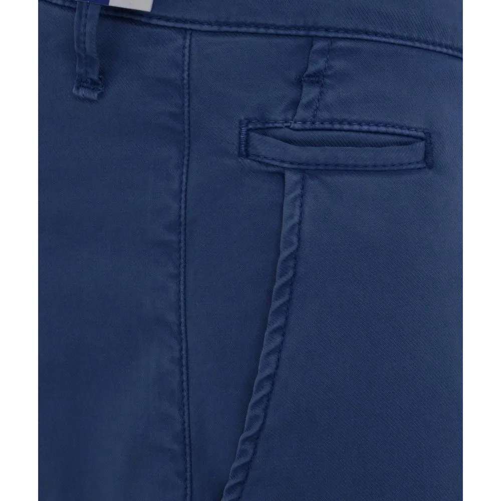 Elegant Slim Fit Chino Trousers in Blue