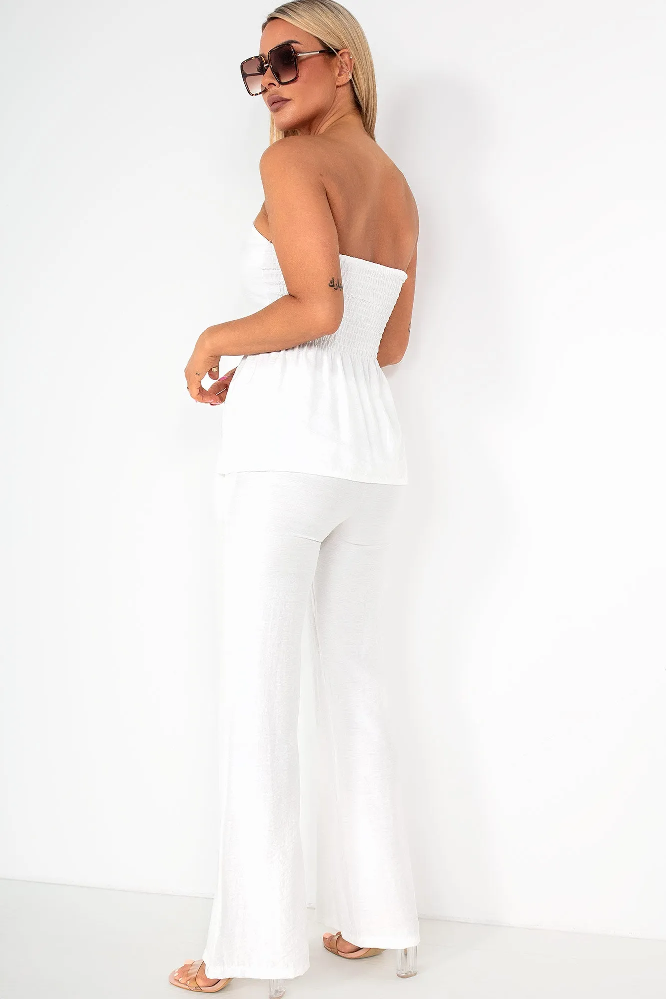 Emalee White Linen Co Ord