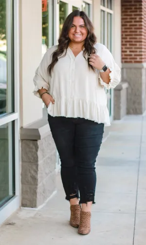Forever & Always Oatmeal Blouse