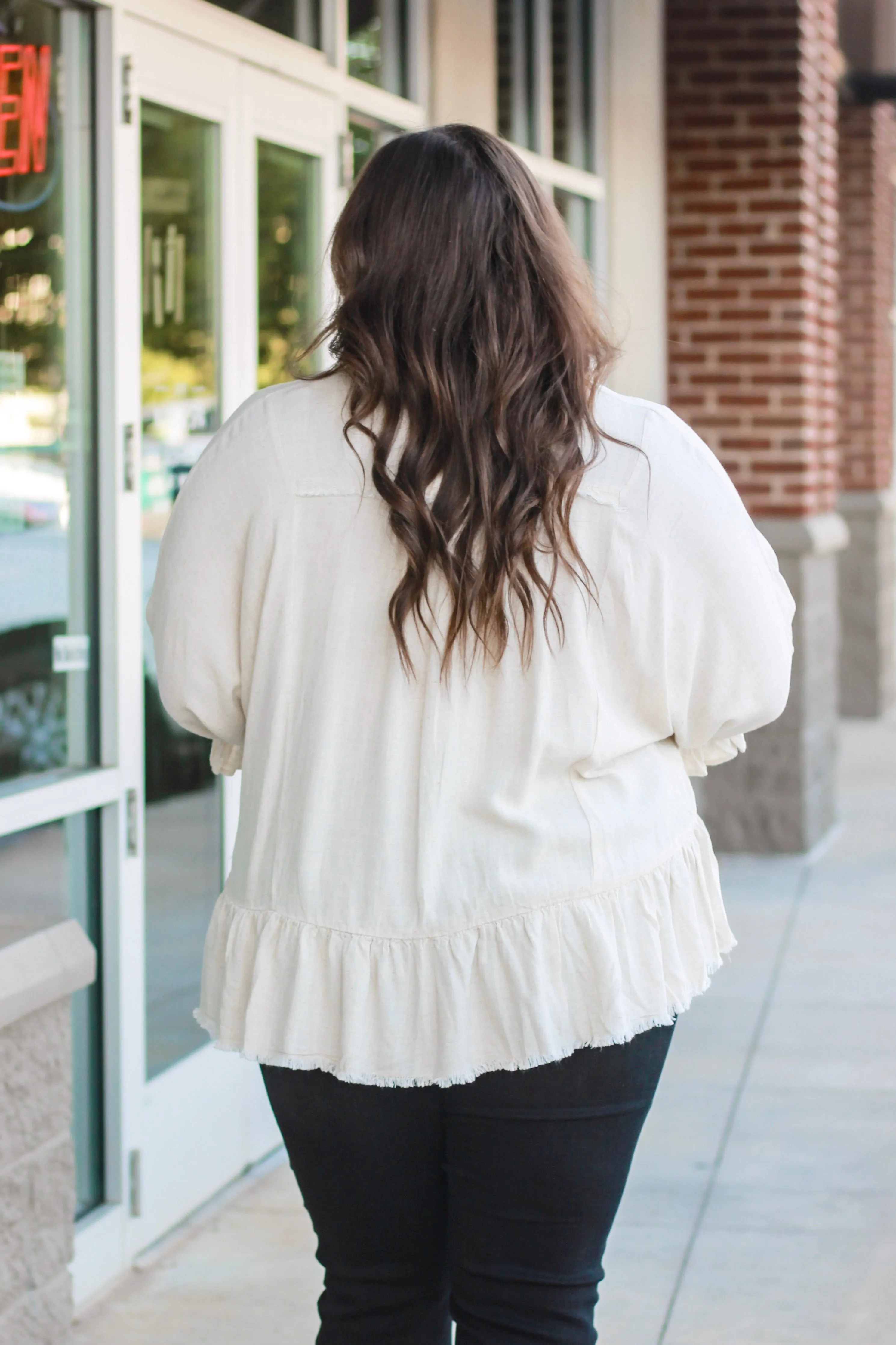Forever & Always Oatmeal Blouse