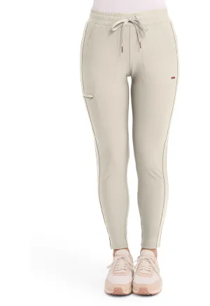 Form CK095 Mid Rise Tapered Leg Drawstring Pants Summer Sand