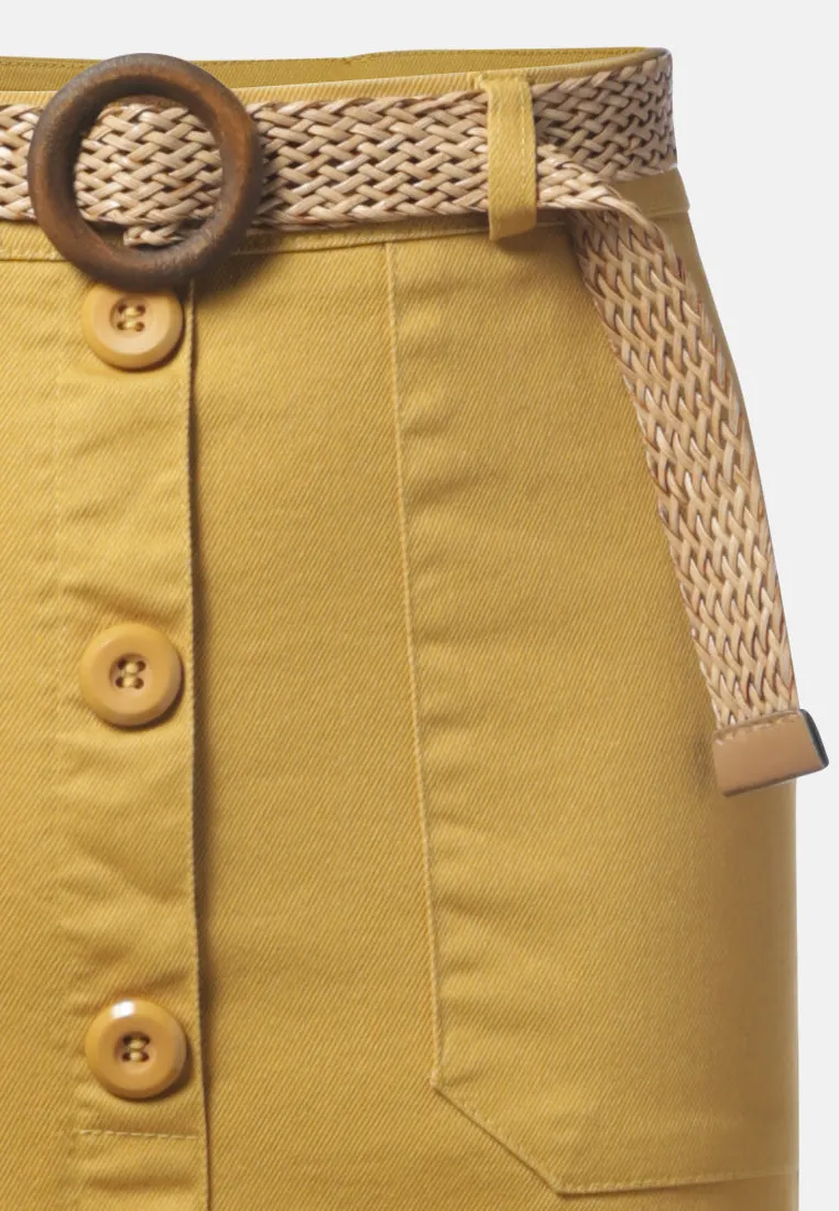 Front Slit Pencil Skirt