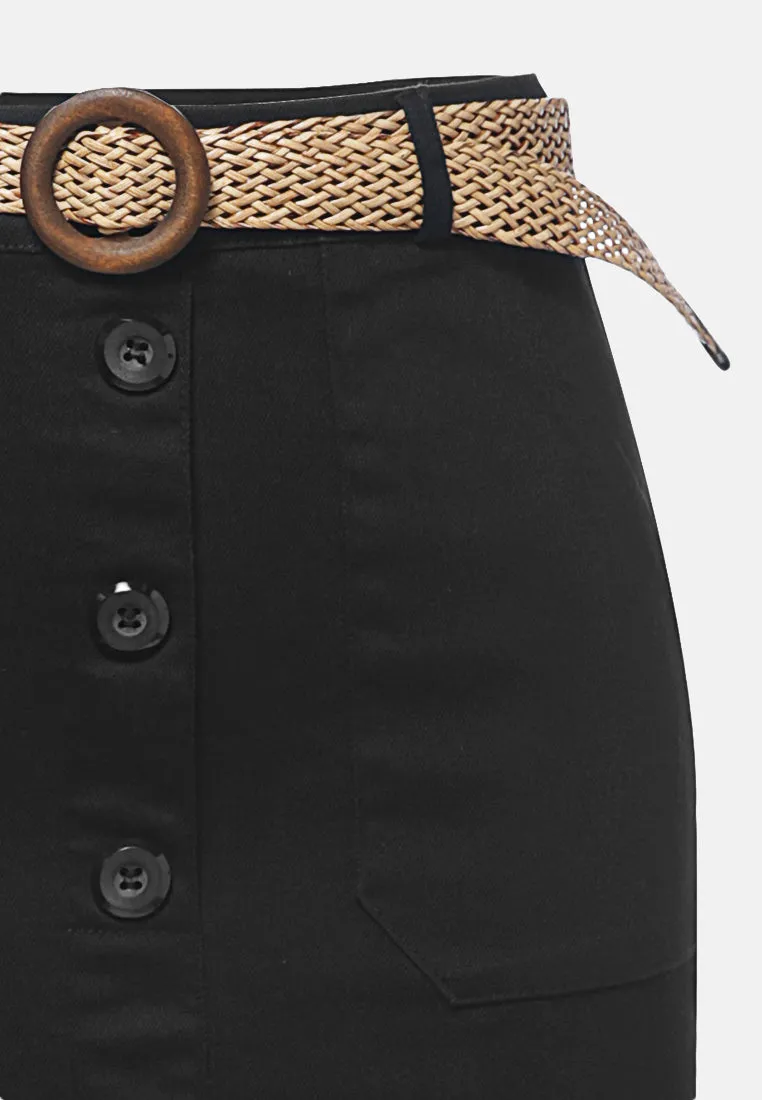Front Slit Pencil Skirt