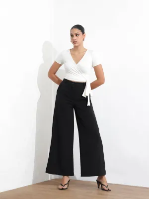 Front Tieup Wide Leg Pant