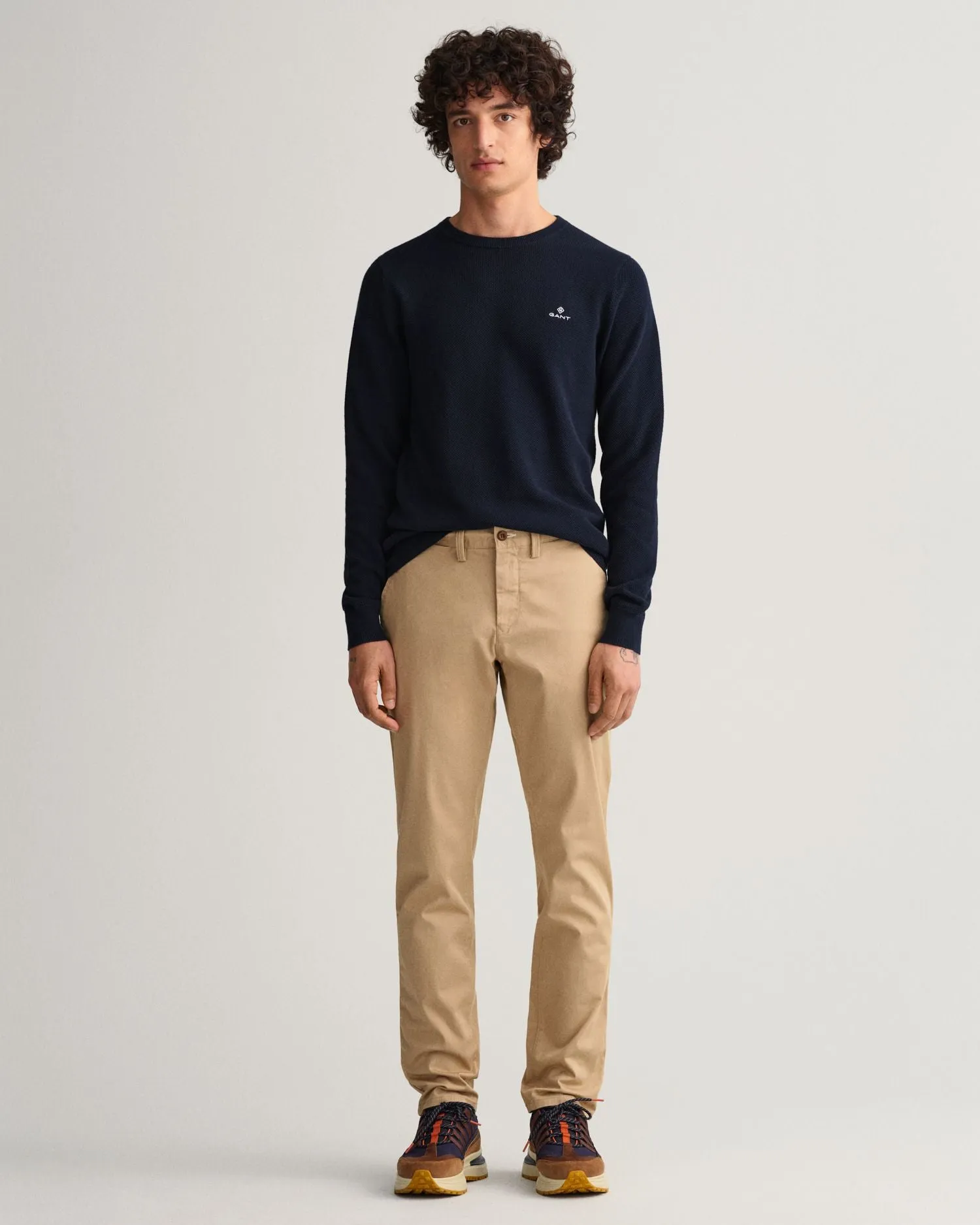 GANT - Hallden Slim Fit Twill Chino - Dark Khaki | Navy | Black