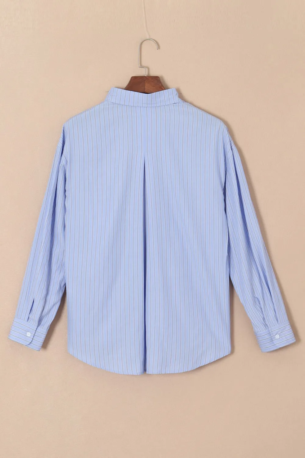Giselle Striped Button Up Long Sleeve Shirt