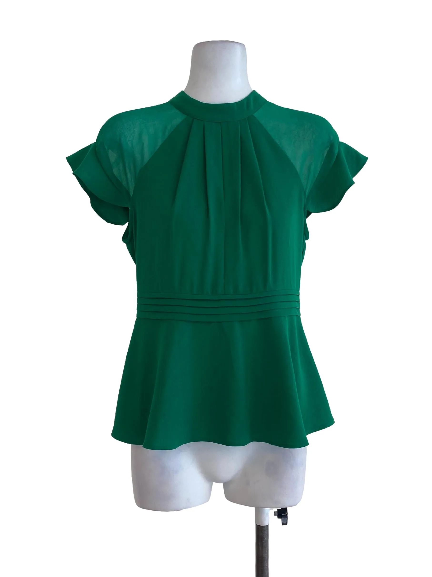 Green Plain Blouse