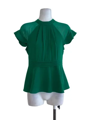 Green Plain Blouse