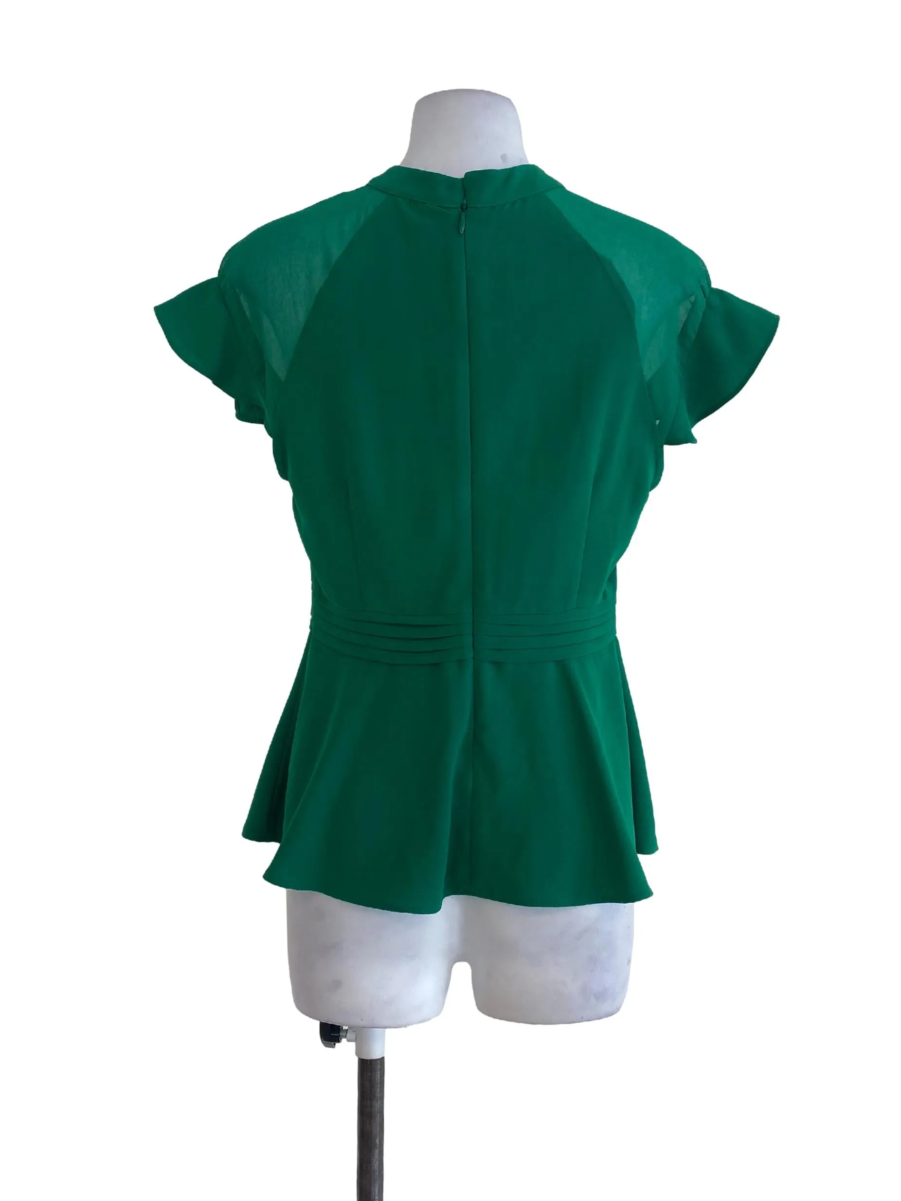 Green Plain Blouse