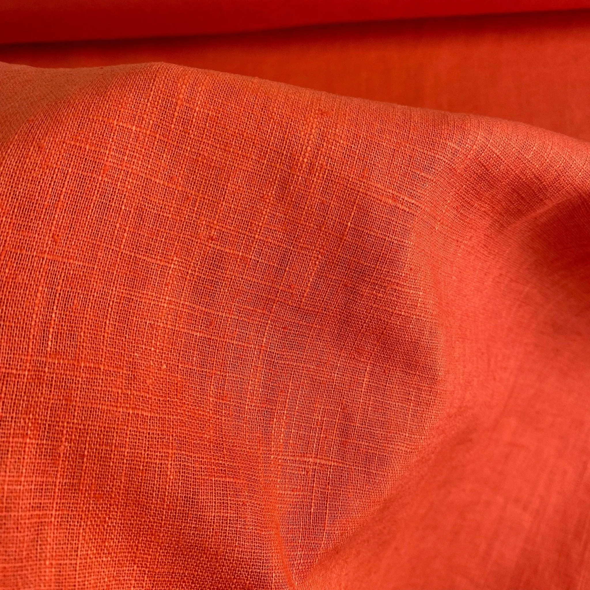H39 | Leicester Linen - Burnt Orange (67cm end of bolt)