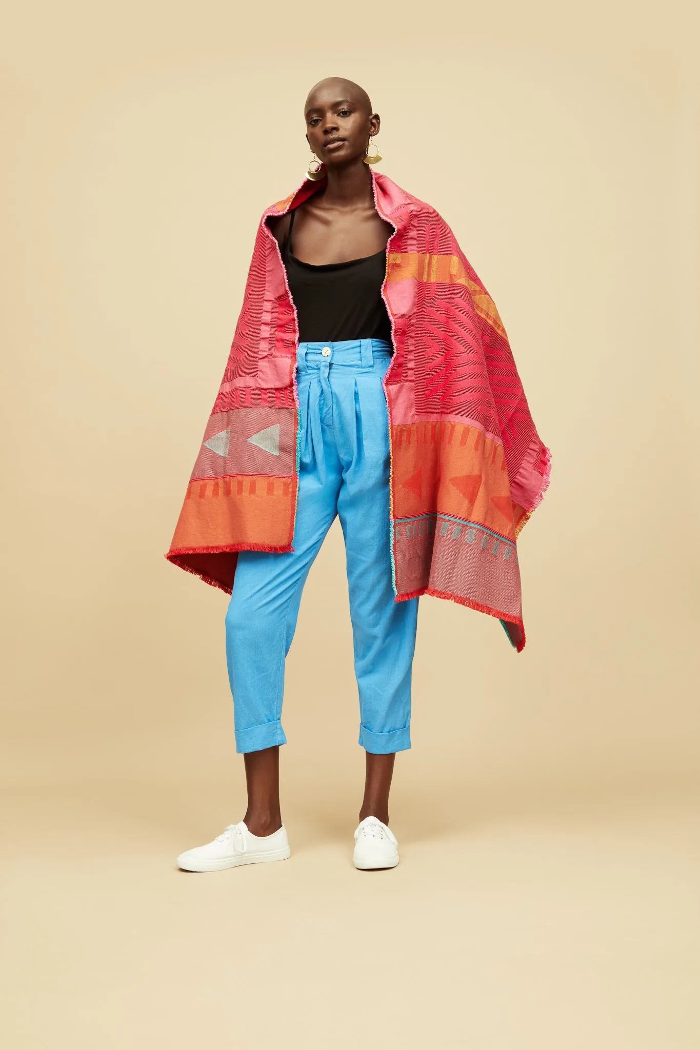 Halisi Shawl - Red/Pink (Preorder for Early April)