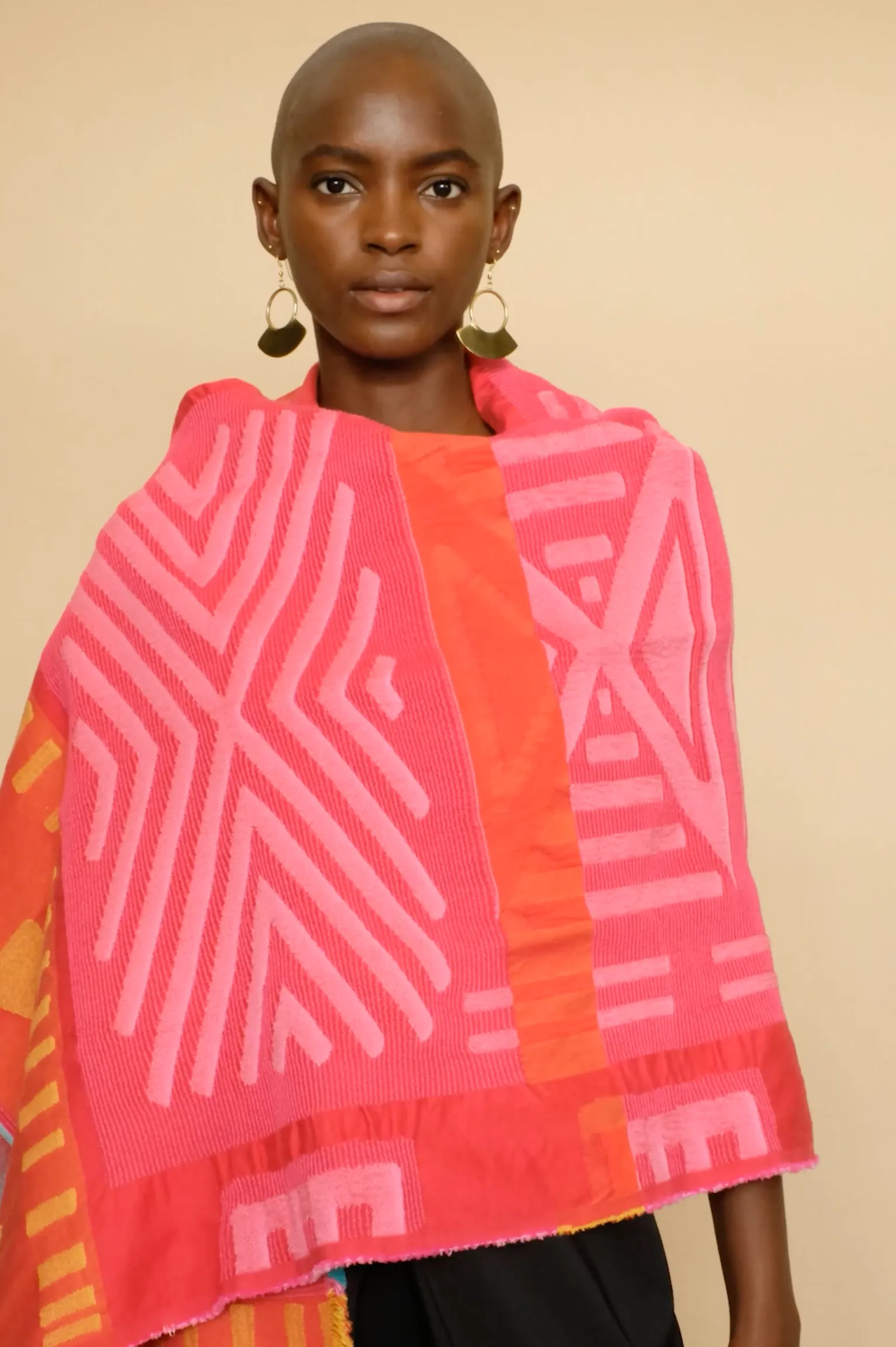 Halisi Shawl - Red/Pink (Preorder for Early April)