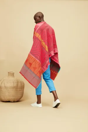Halisi Shawl - Red/Pink (Preorder for Early April)