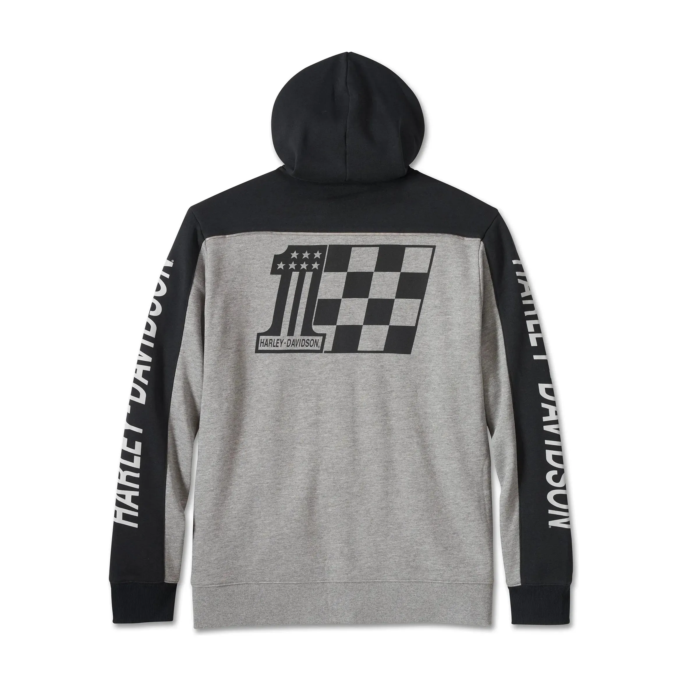 Harley-Davidson® Men's #1 Victory Zip-Up Hoodie - Grey