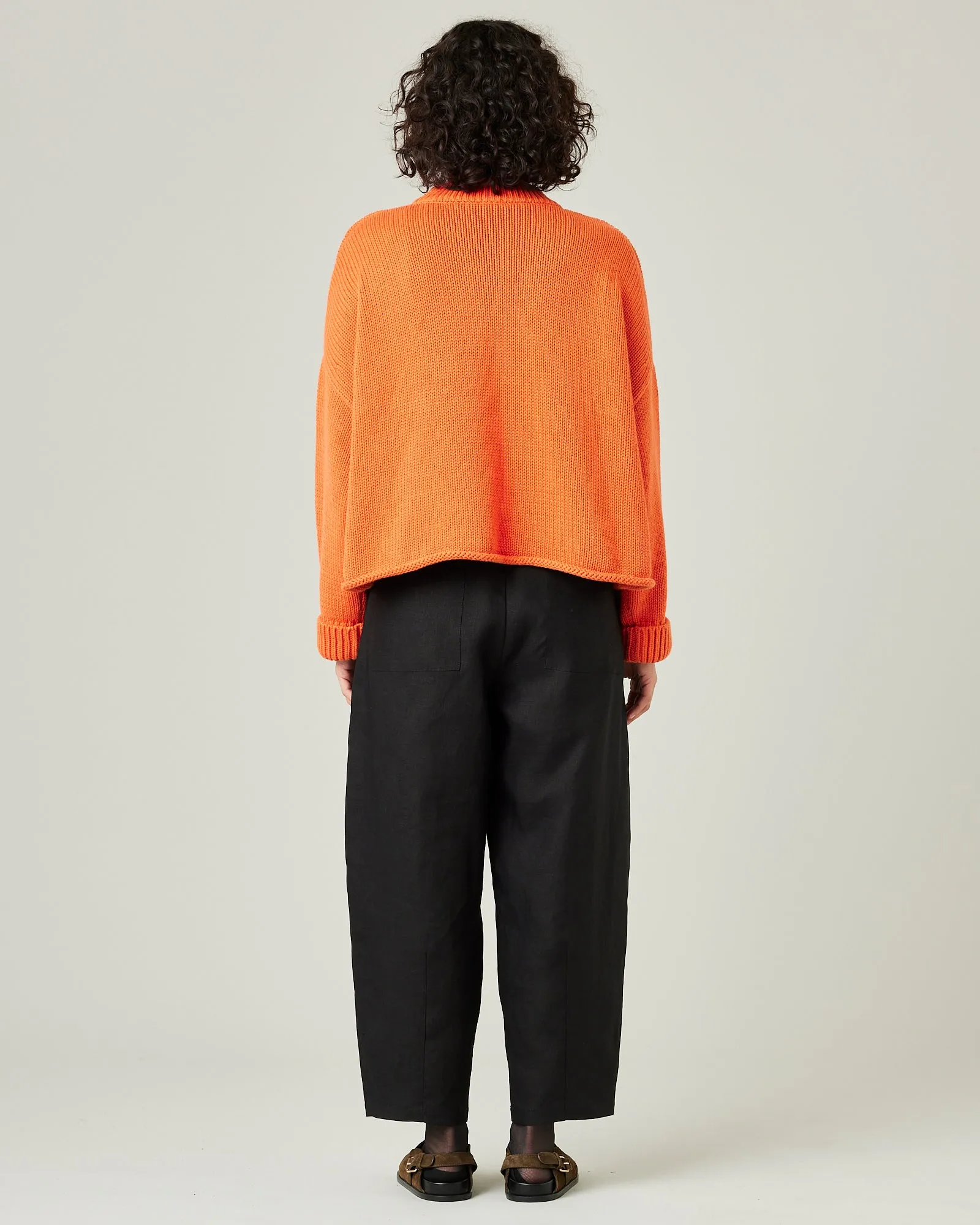 Huxley Black Linen Trousers