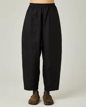 Huxley Black Linen Trousers