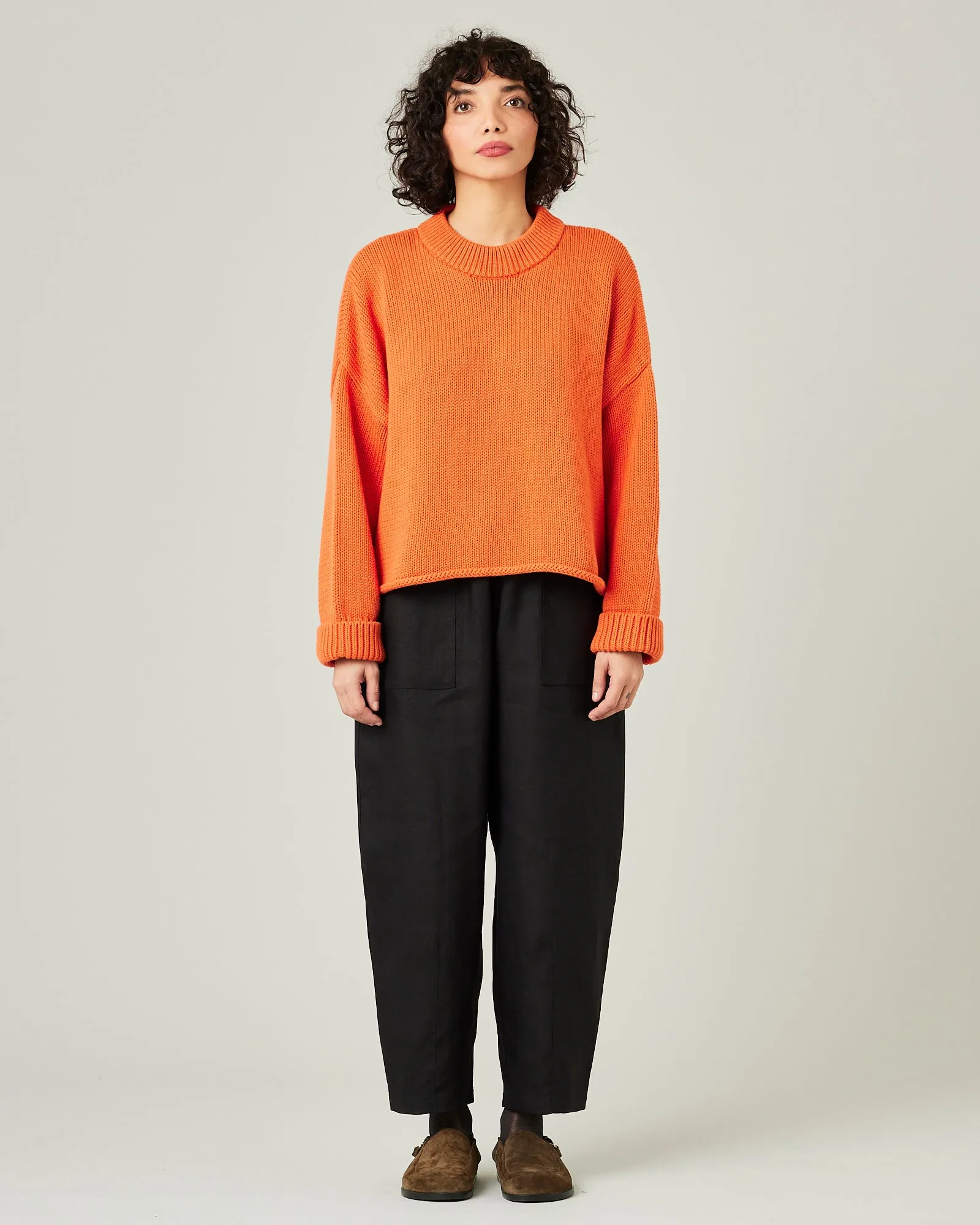 Huxley Black Linen Trousers