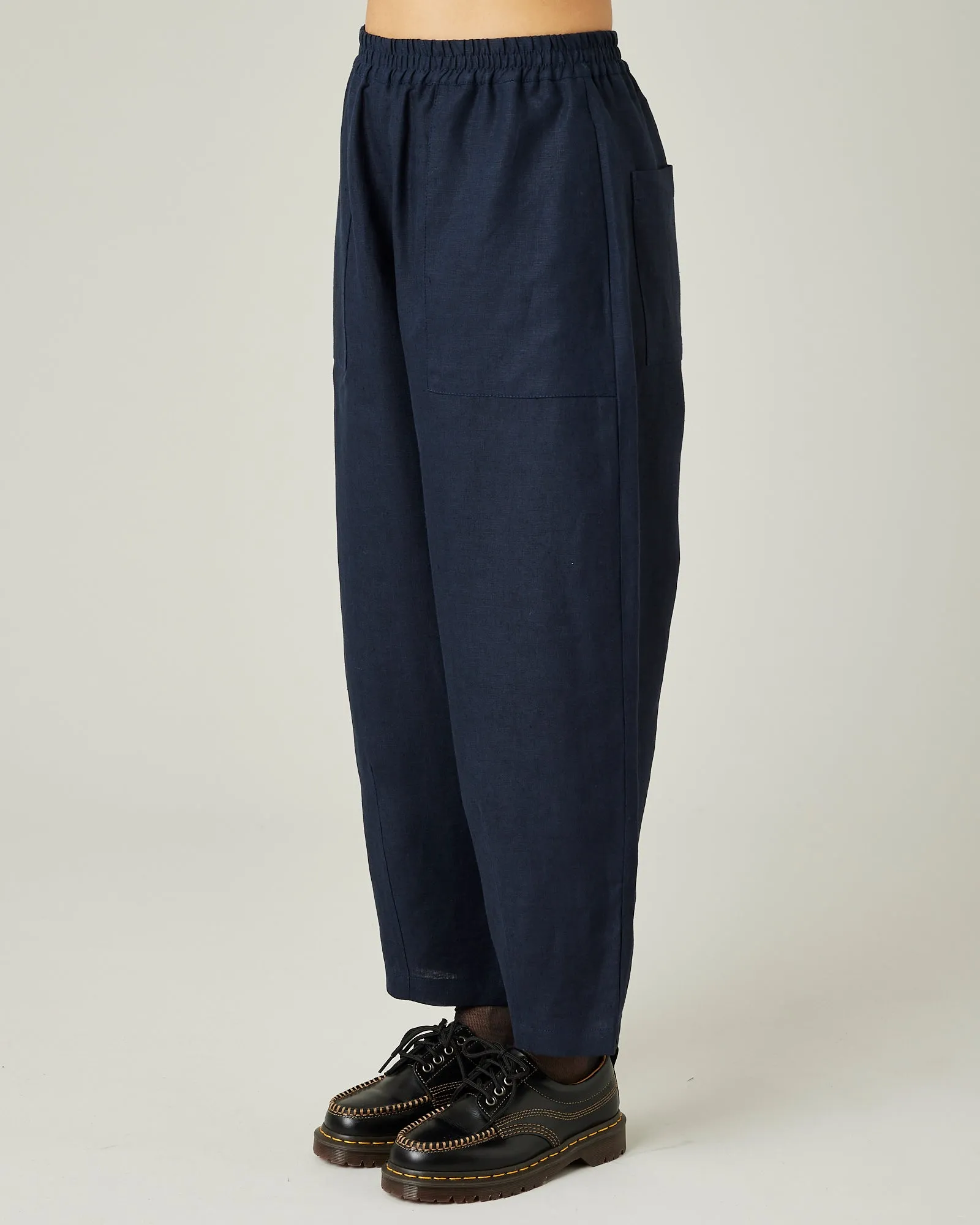 Huxley Navy Linen Trousers