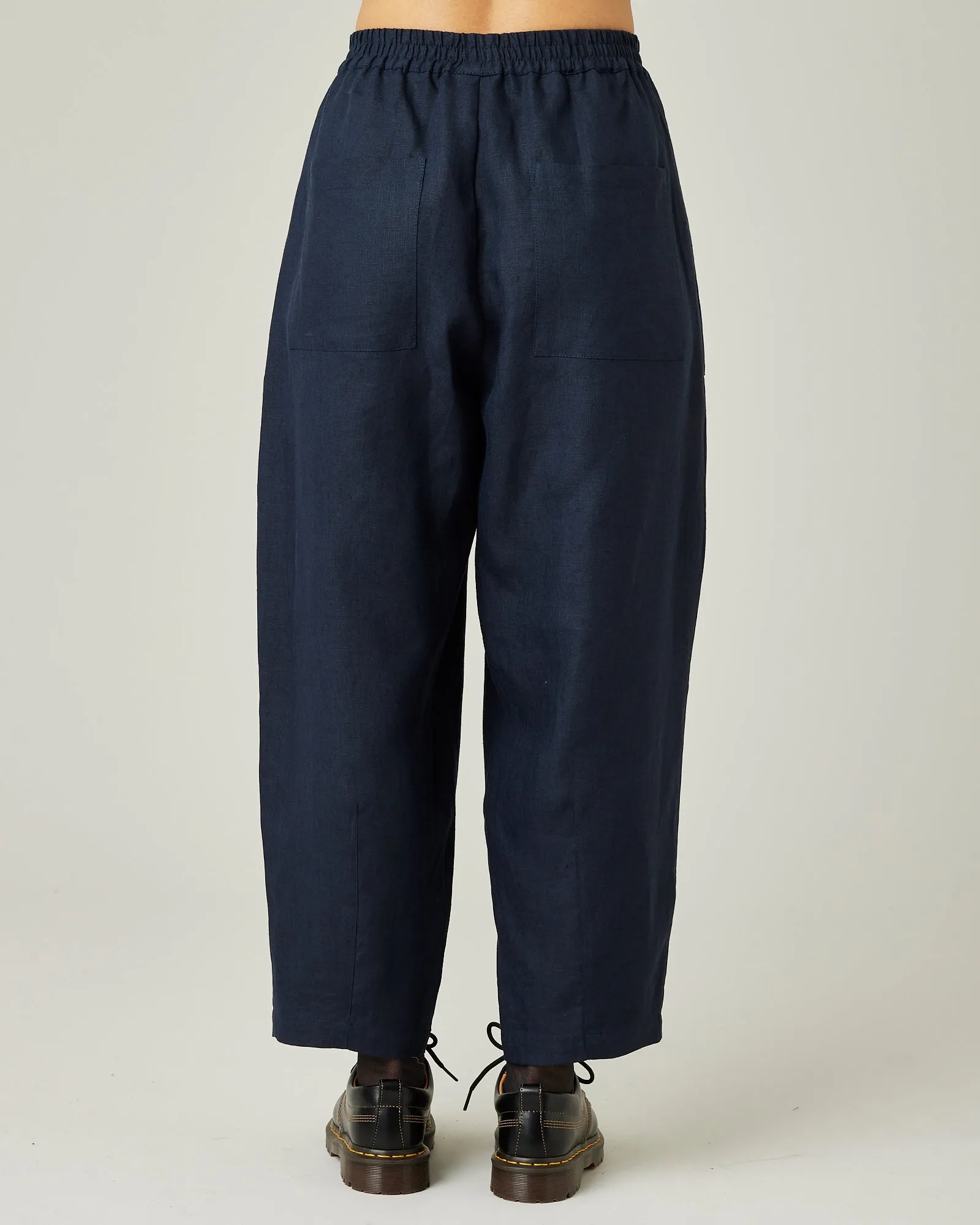 Huxley Navy Linen Trousers
