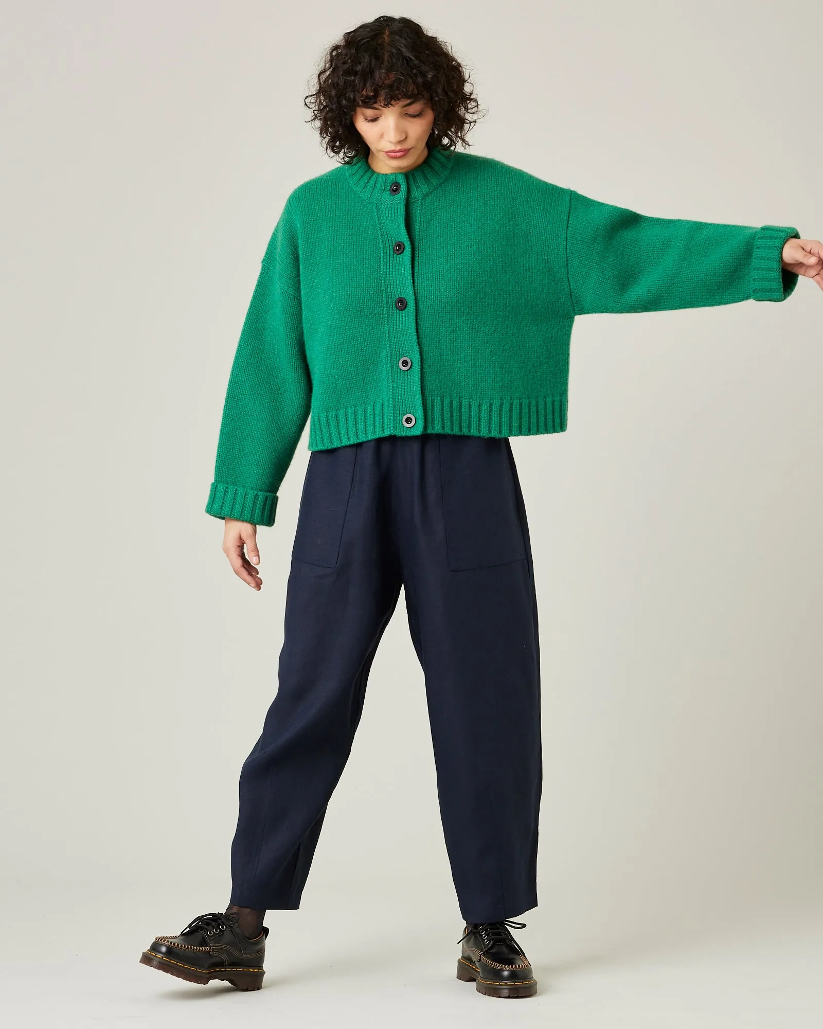 Huxley Navy Linen Trousers