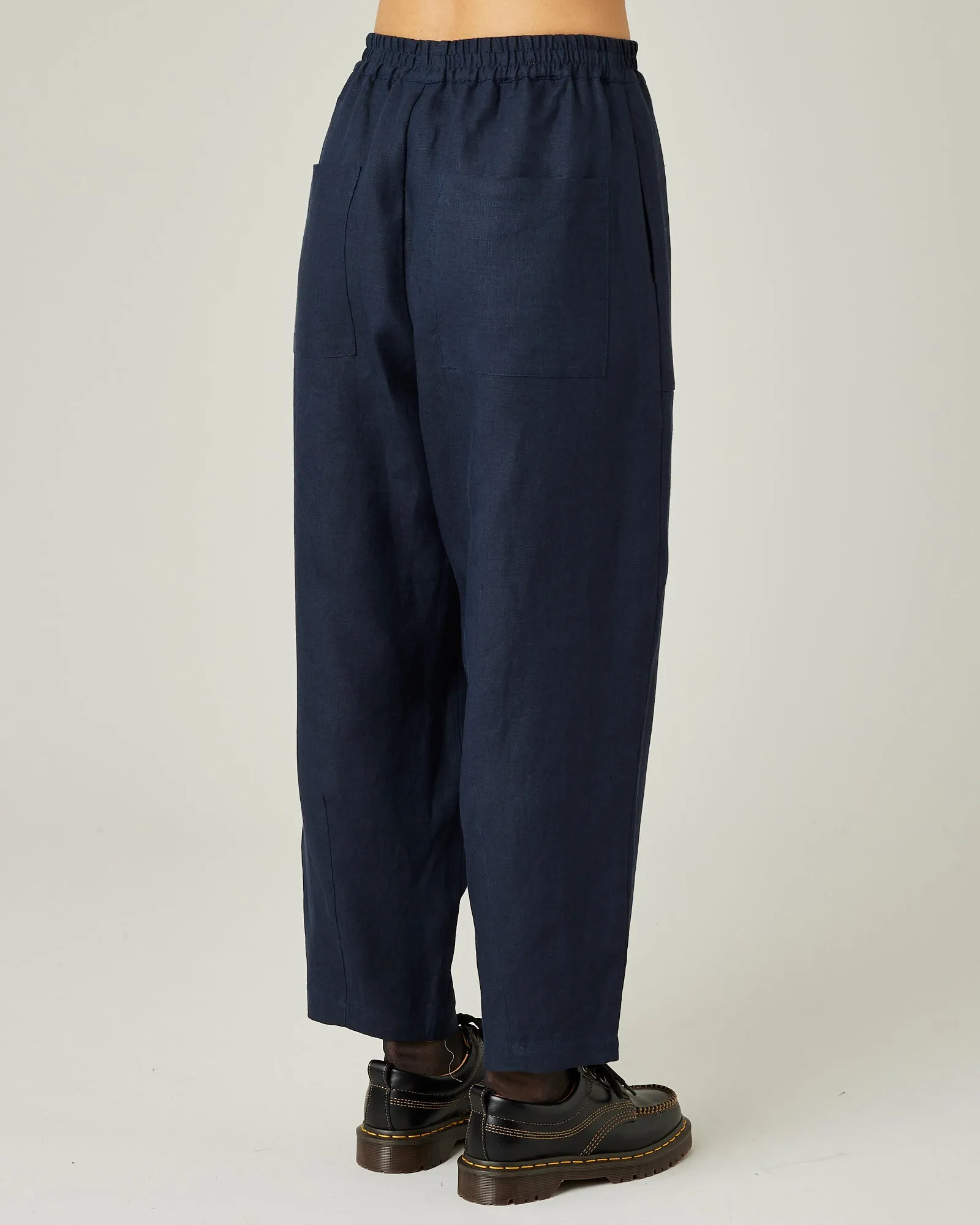 Huxley Navy Linen Trousers