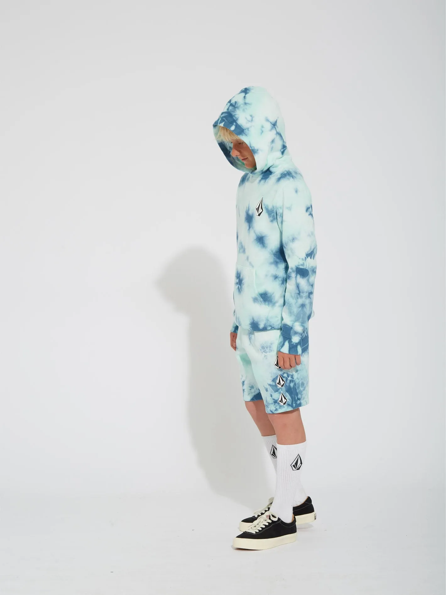 Iconic Stone Plus Hoodie - TEMPLE TEAL - (KIDS)