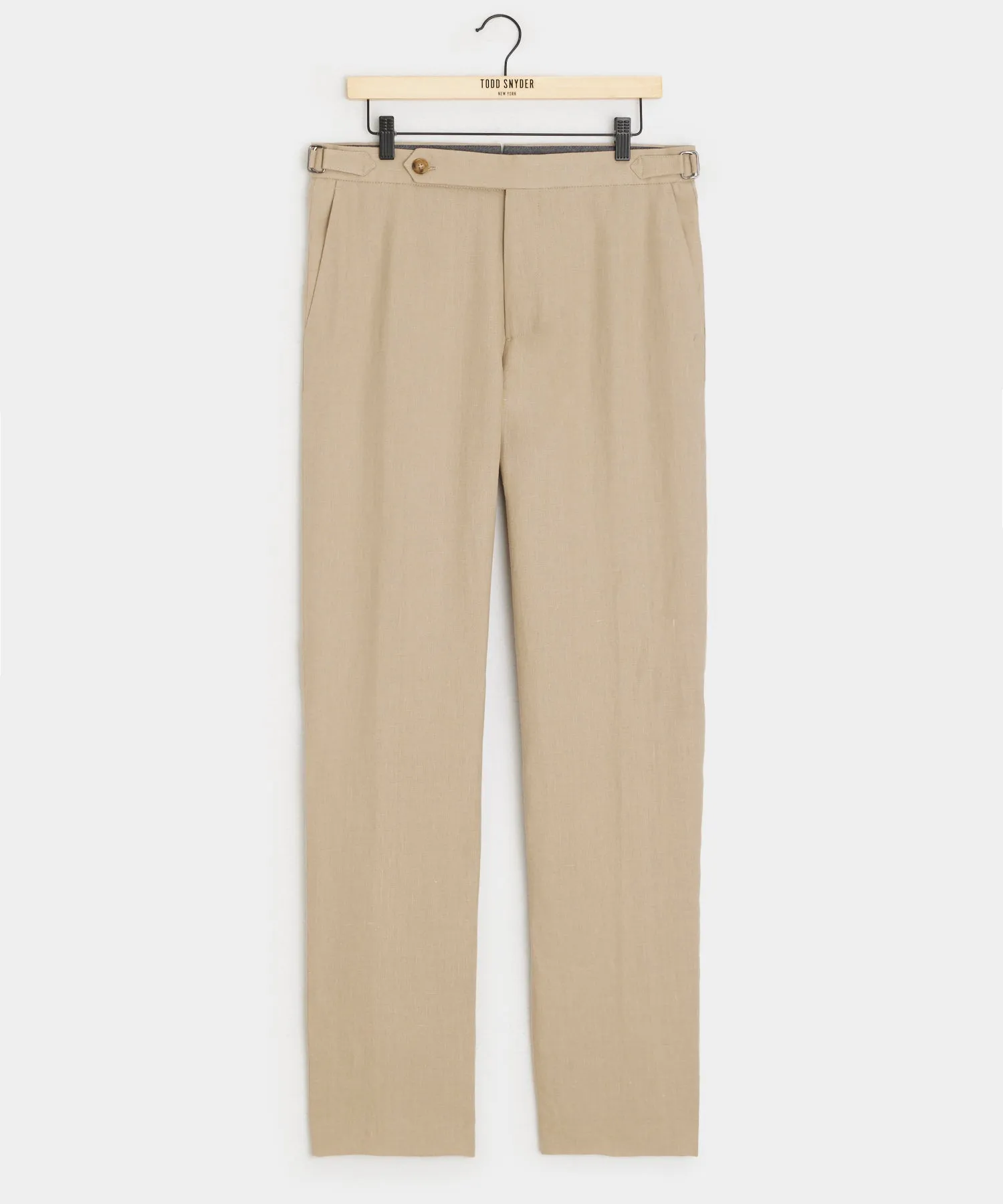 Italian Linen Side Tab Trouser