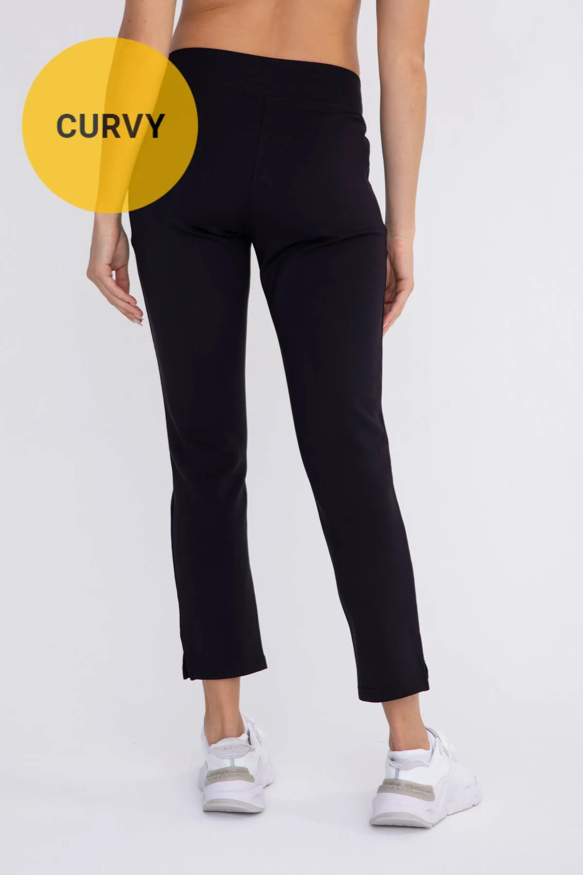 Jacquard Ribbed Tapered Pant - PLUS