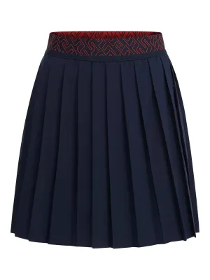 J.Lindeberg Womens Odia Pleated Golf Skirt - JL NAVY