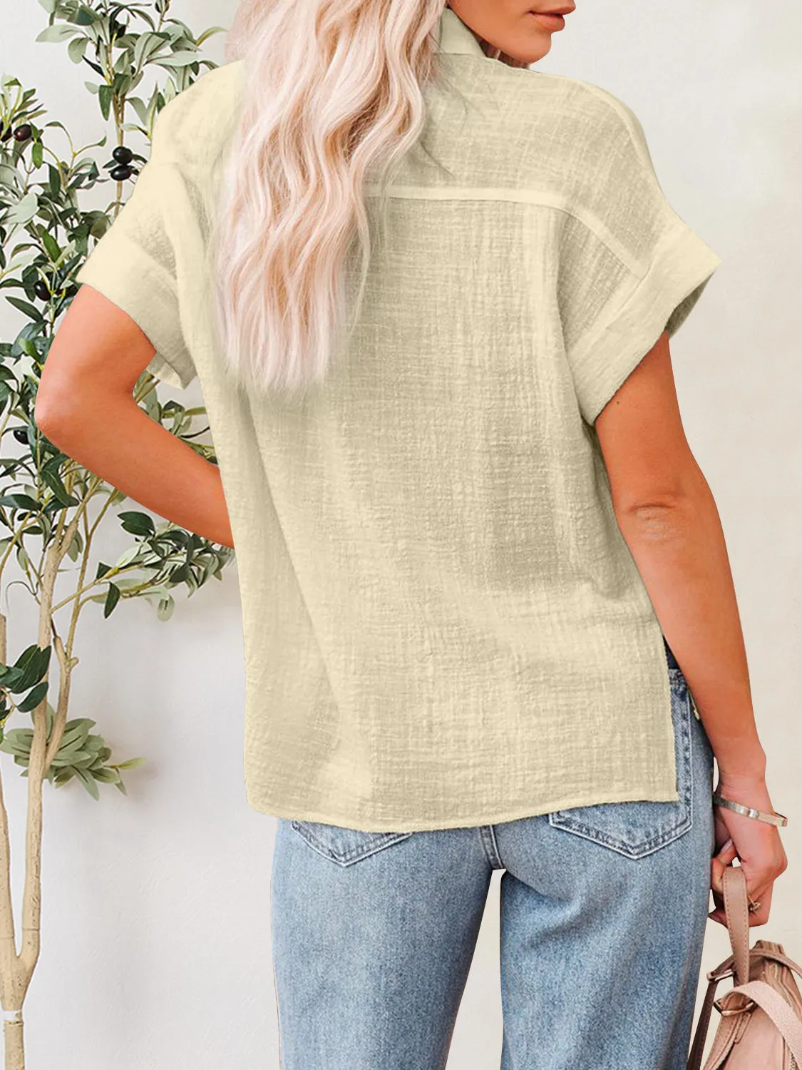 Jupiter Button Up Short Sleeve Shirt