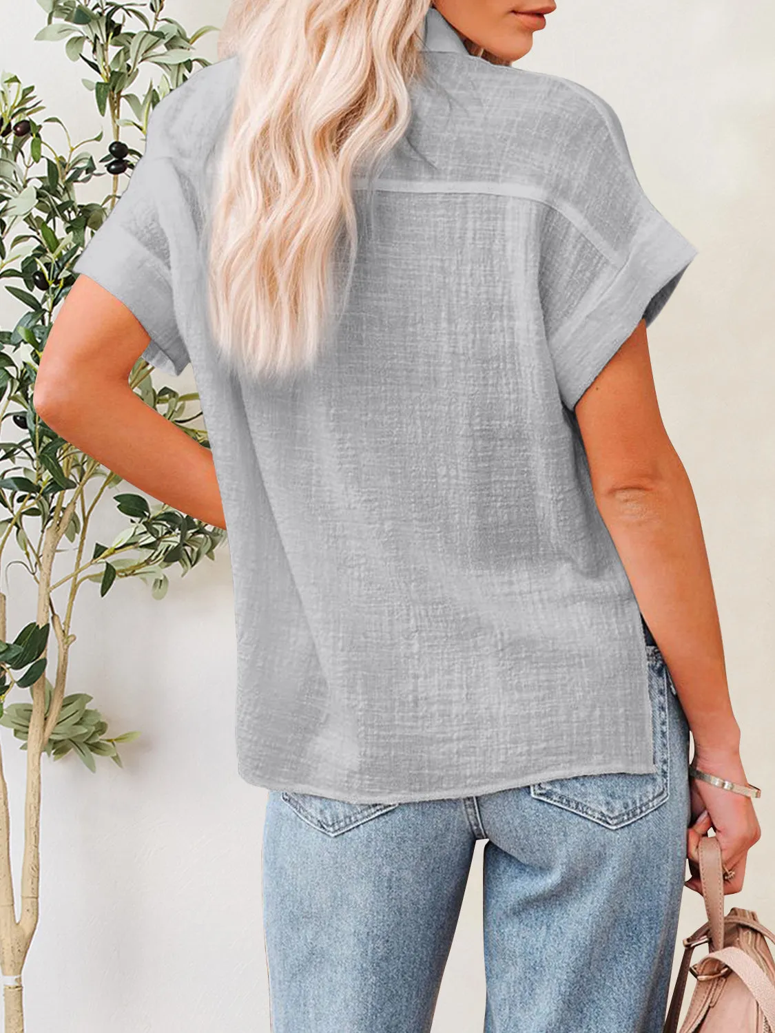 Jupiter Button Up Short Sleeve Shirt
