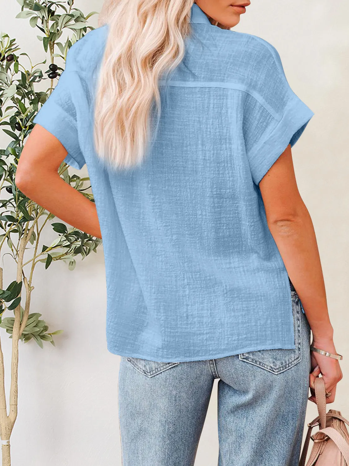 Jupiter Button Up Short Sleeve Shirt
