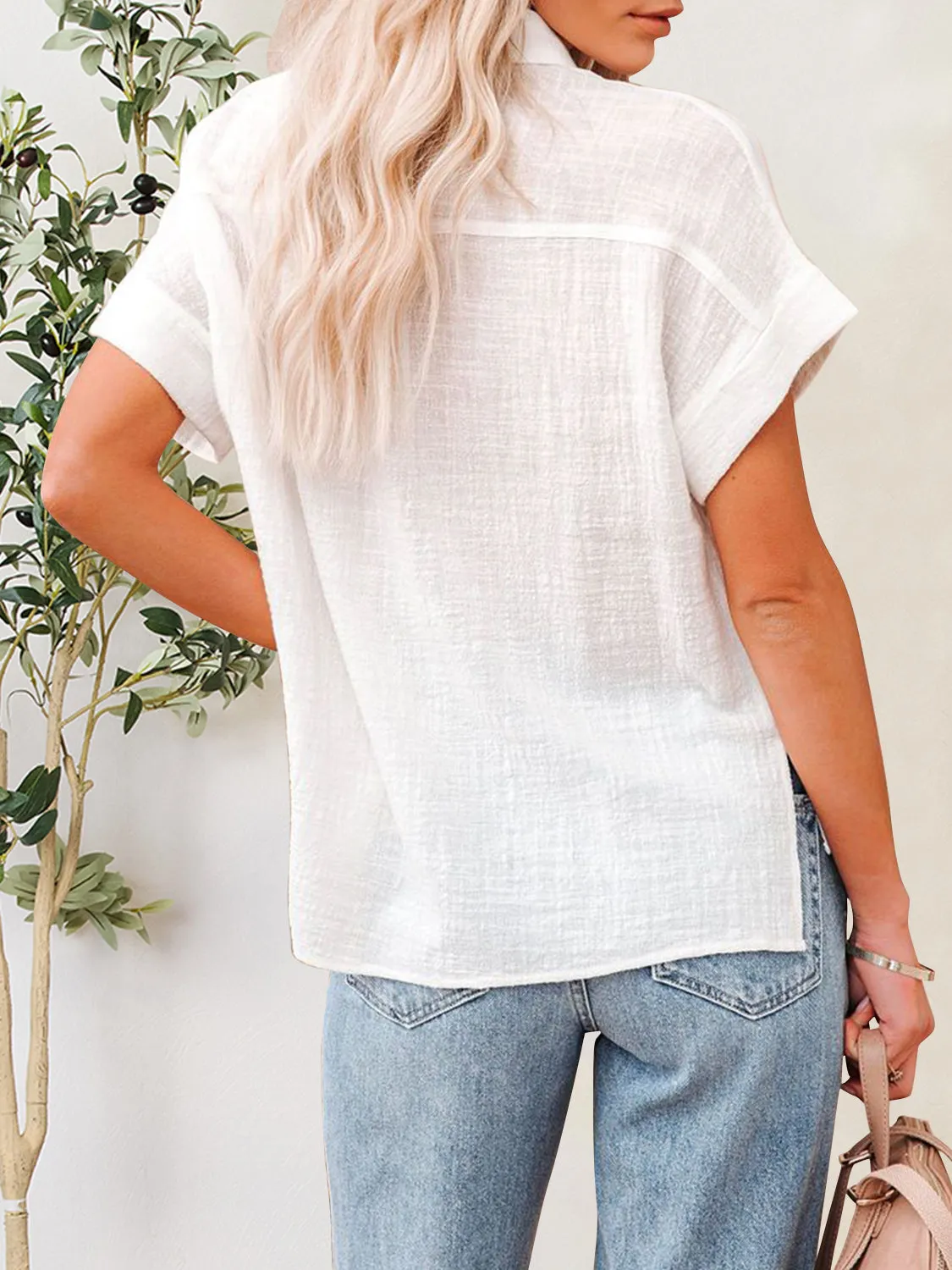 Jupiter Button Up Short Sleeve Shirt