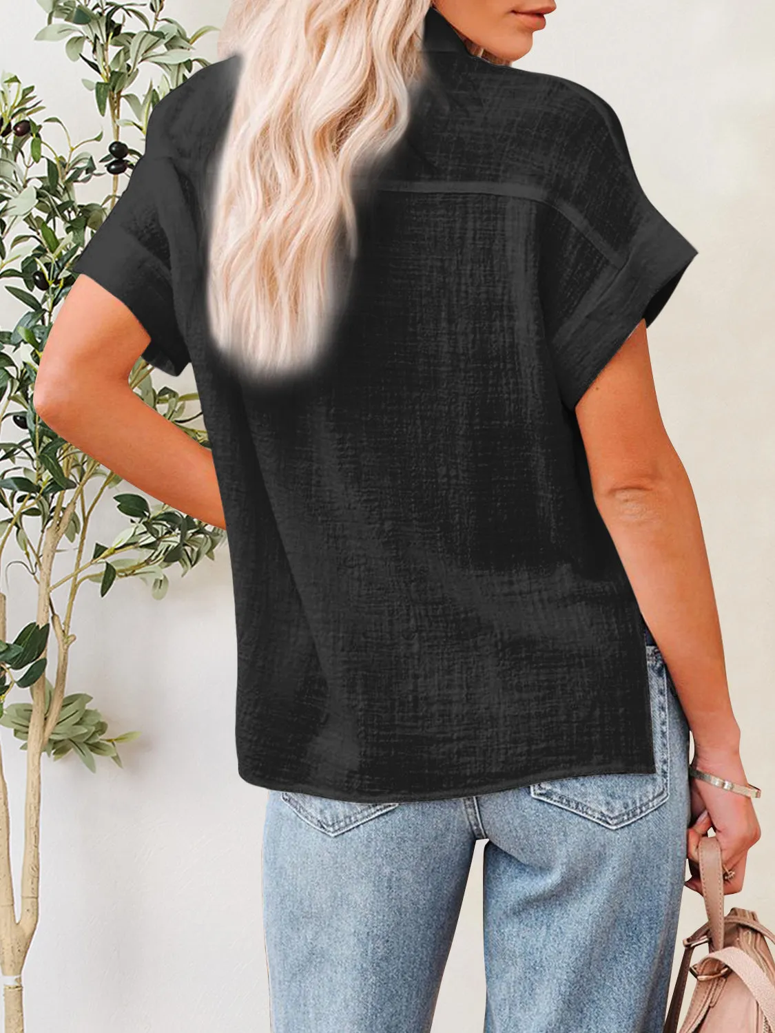 Jupiter Button Up Short Sleeve Shirt