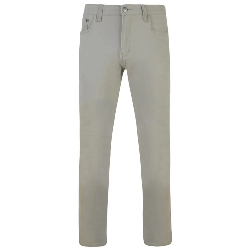 KAM Men's Extra Tall Slim Fit Stretch Chino Trousers (Alba), Waist 32-48