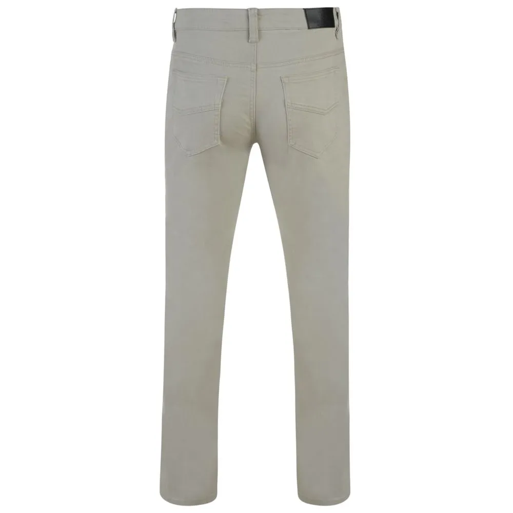 KAM Men's Extra Tall Slim Fit Stretch Chino Trousers (Alba), Waist 32-48
