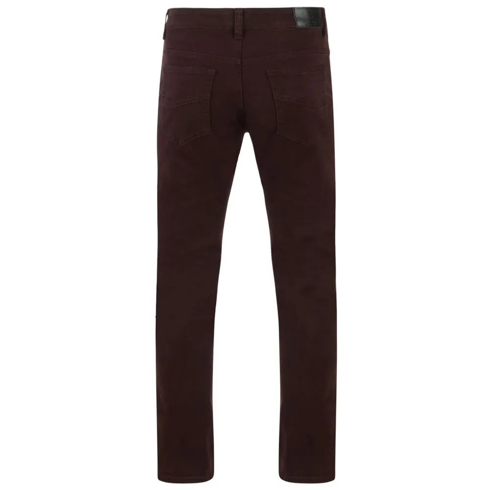 KAM Men's Extra Tall Slim Fit Stretch Chino Trousers (Alba), Waist 32-48