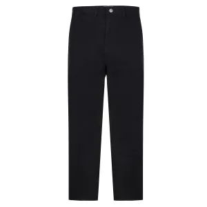 Kam Regular Fit Stretch Modern Chino Trousers 261 in Black Waist 40" to 60"