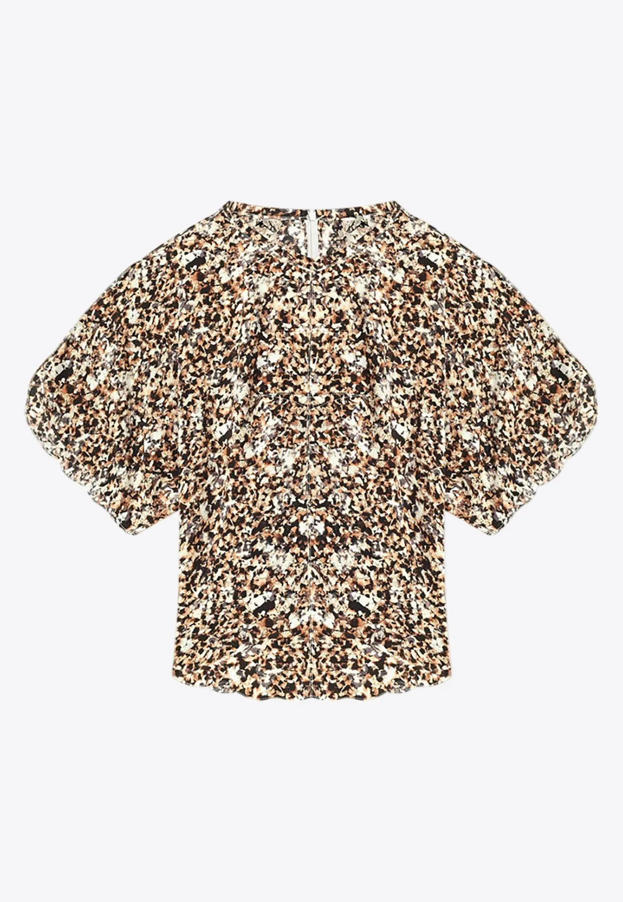 Karlita Printed Satin Top