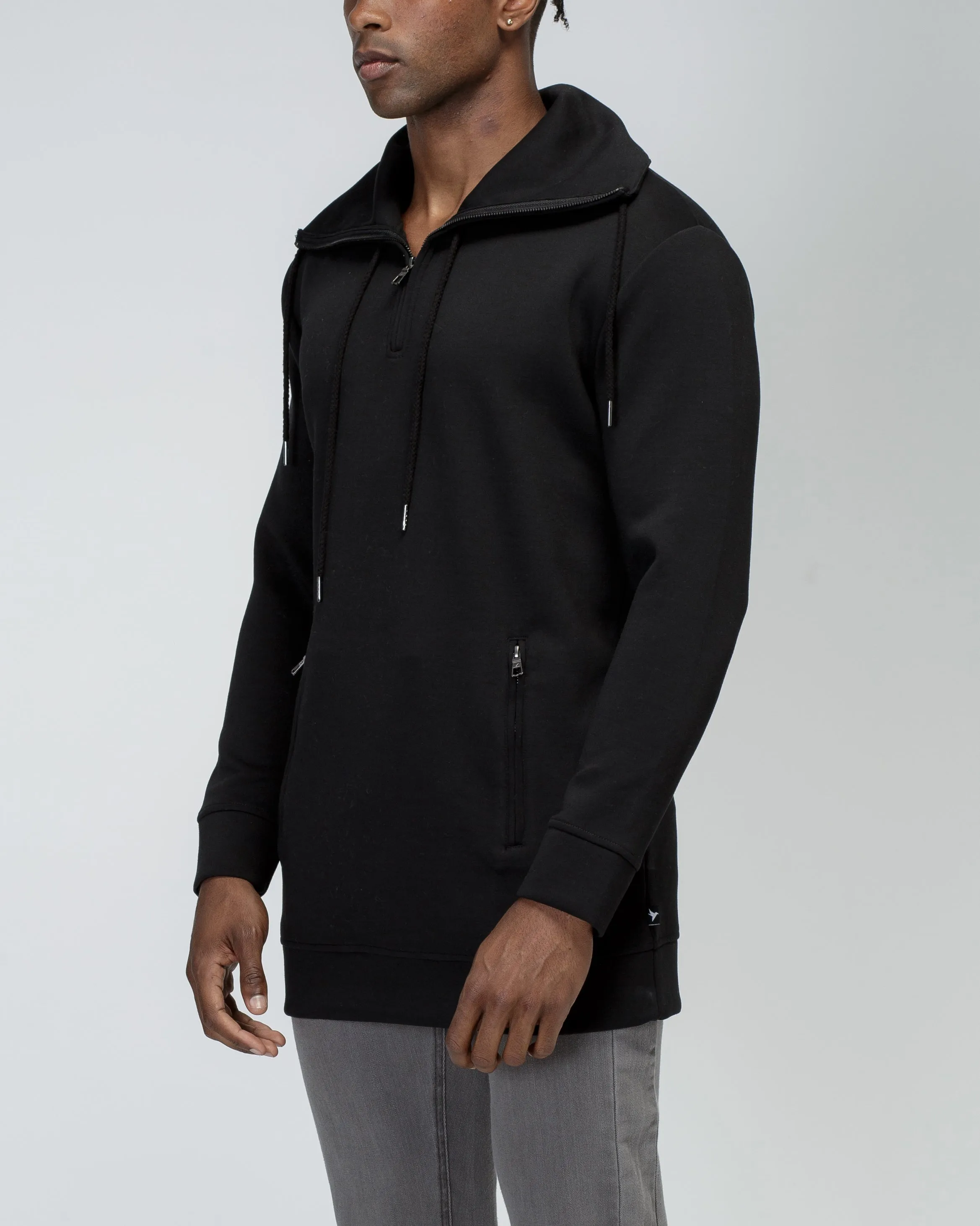 Konus Unisex Mock Neck Half Zip Sweatshirt