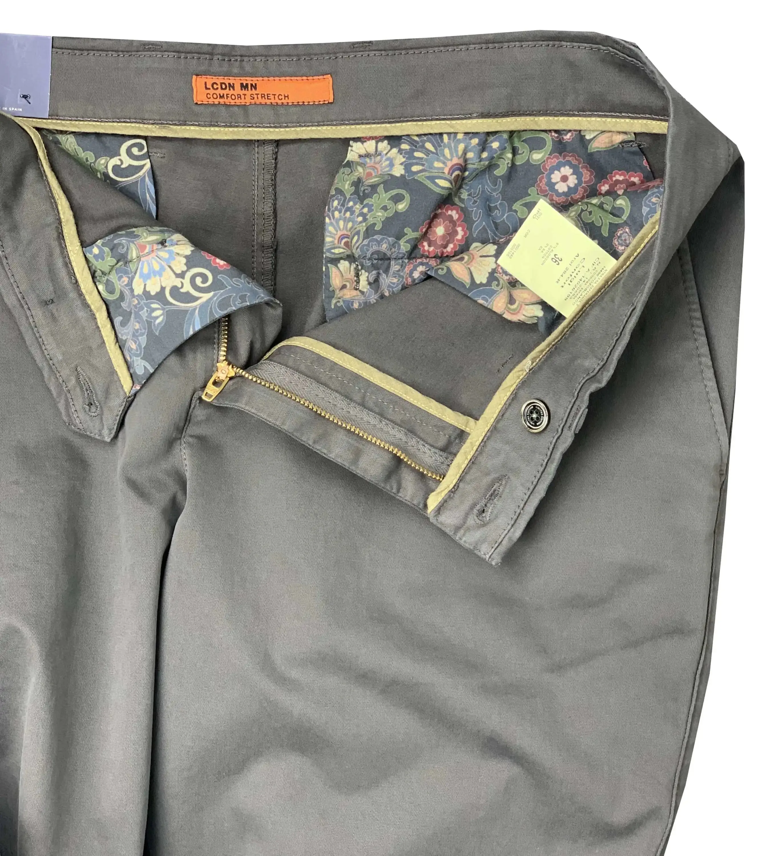 LCDN By Nalo Mens Chino Trousers Grey