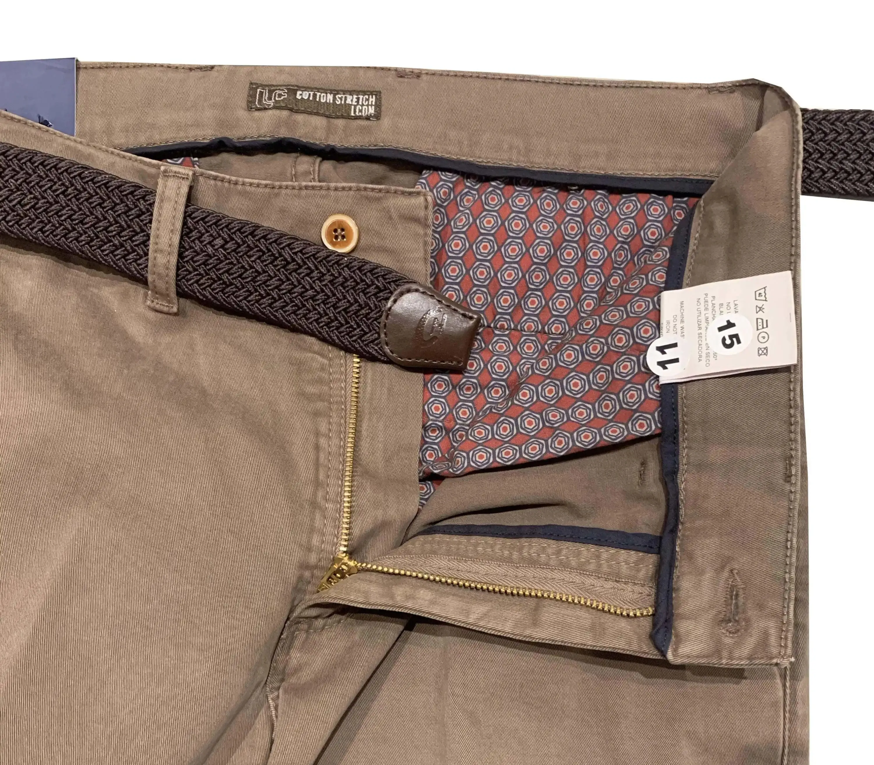 LCDN - Stretch Fit Chino Trousers - Brown