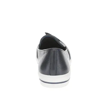Le Sansa Issy/Izzy ~ Tan ~ Navy ~ Silver Grey ~ Leather Slip on
