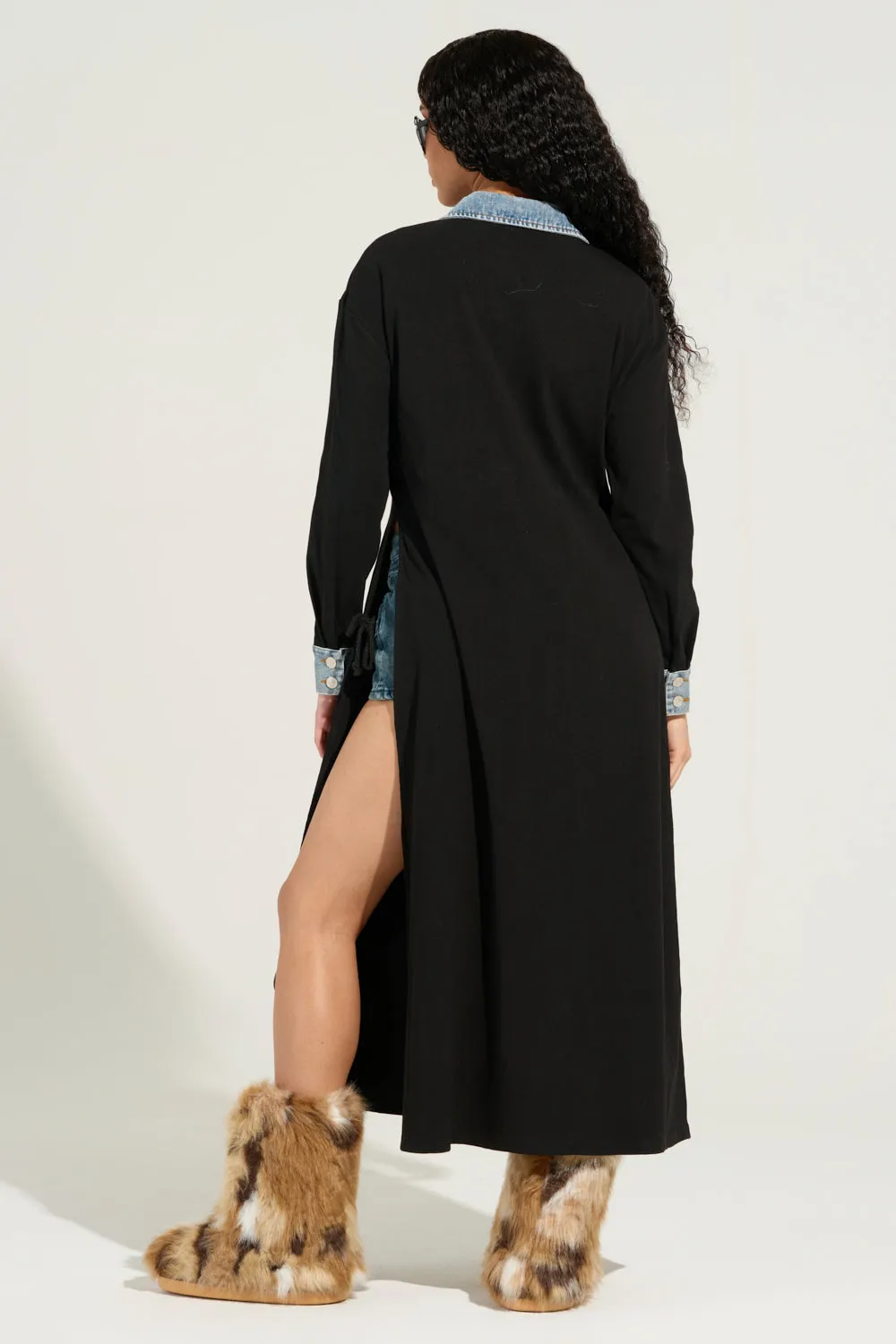 LEILA OVERSIZED BUTTON UP