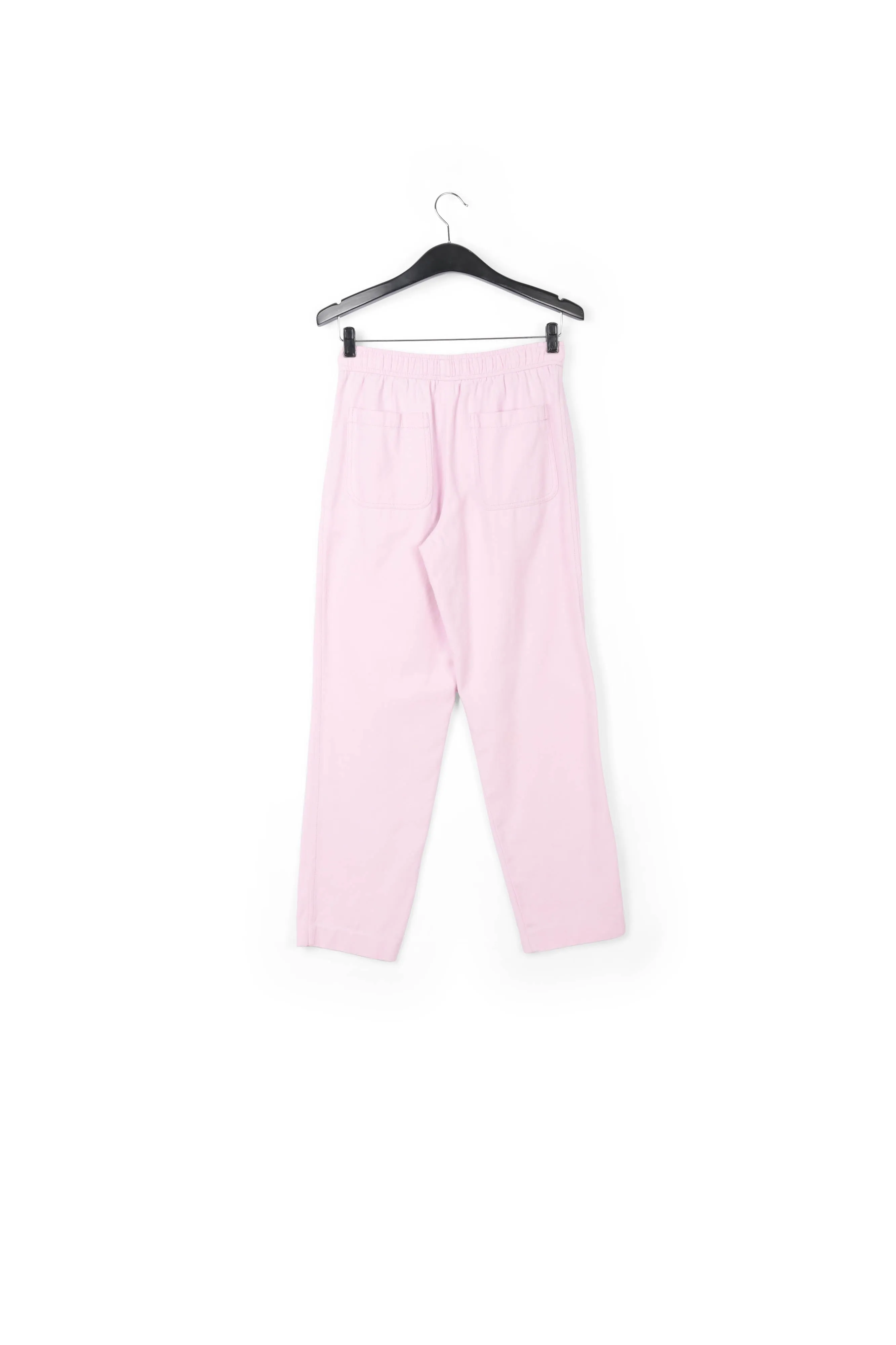 Lilac cotton tapered pants