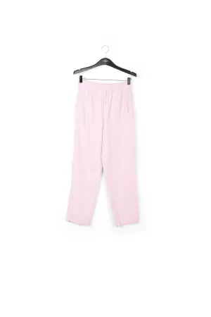 Lilac cotton tapered pants