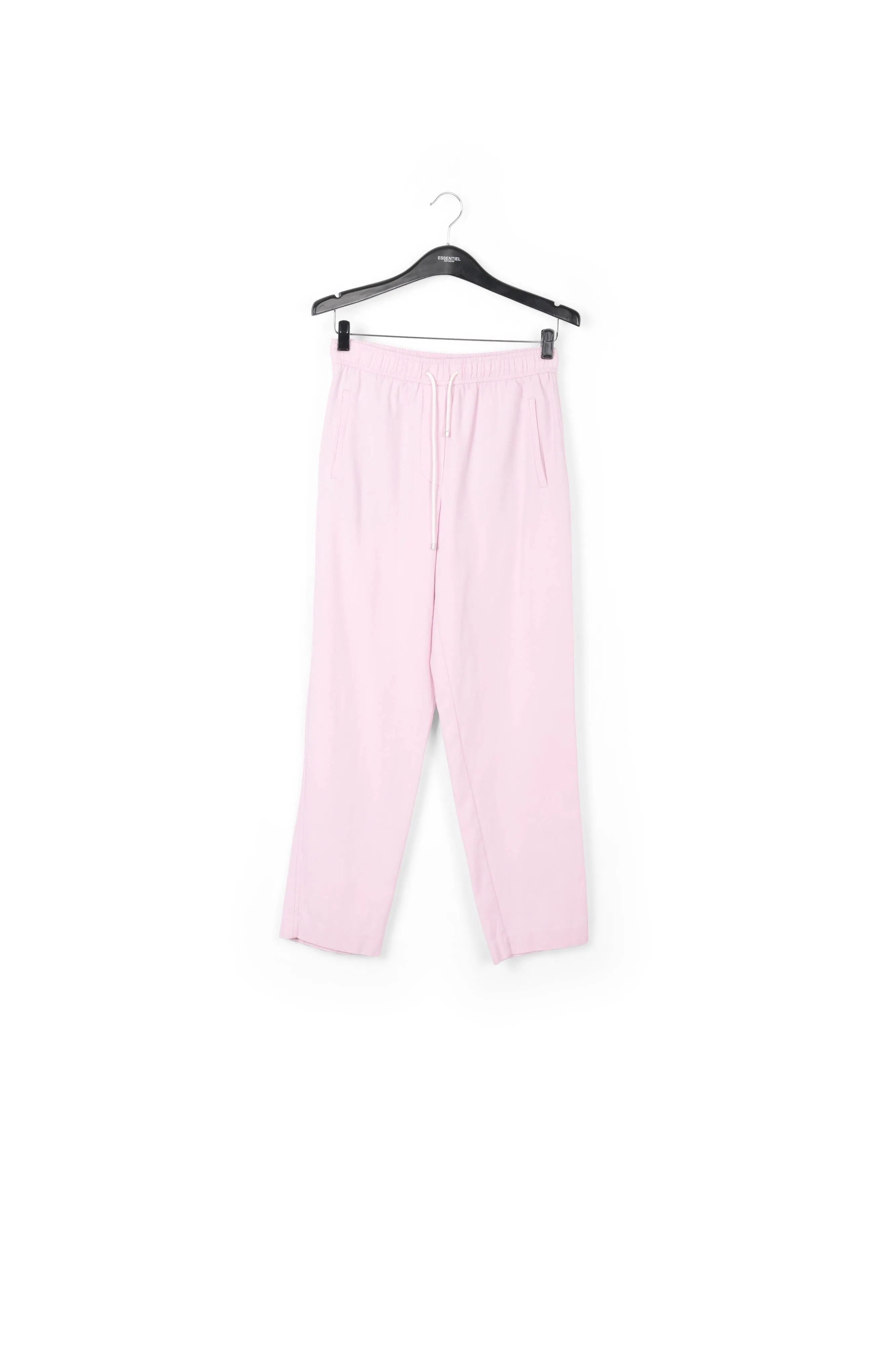 Lilac cotton tapered pants