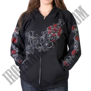 Live, Love, Ride & Roses Hoodie