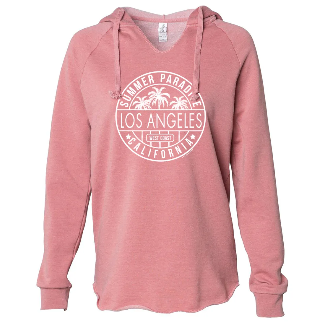 Los Angeles California West Coast Women's Soft Hooded Pullover
